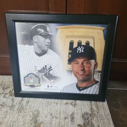 Derek Jeter New York Yankees Plaque Black  Framed