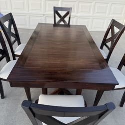 Rustic Dining Table With 6 Chairs 