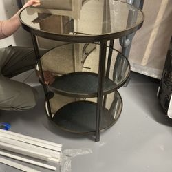 Mirrored Side Table