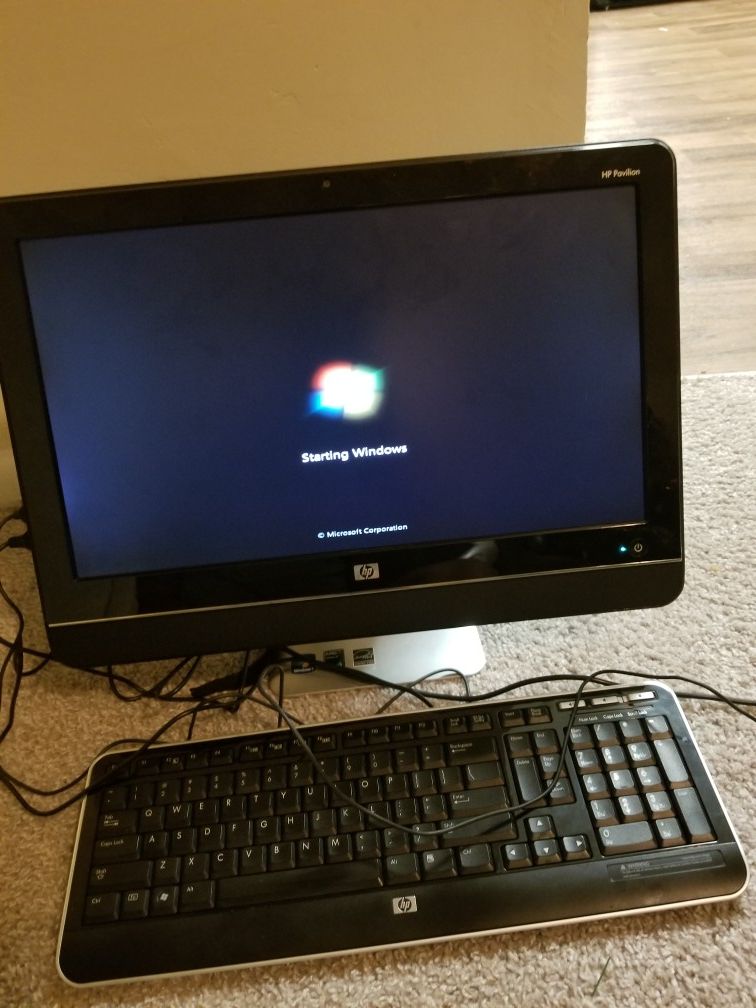 Hp all in one desktop computer