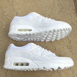 New Nike air max 90 triple white shoes Women’s 10, Men’s 8.5