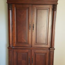 Broyhill Cherry Armoire Cabinet 
