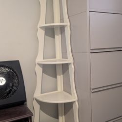 4 Tier Wooden Corner Shelf