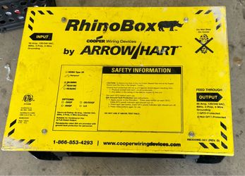 Arrow Hart RhinoBox 50A Power Distribution Box
