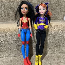 Mattel DC Super Hero Girls Batgirl & Wonder Woman Doll 12” Super Hero High School