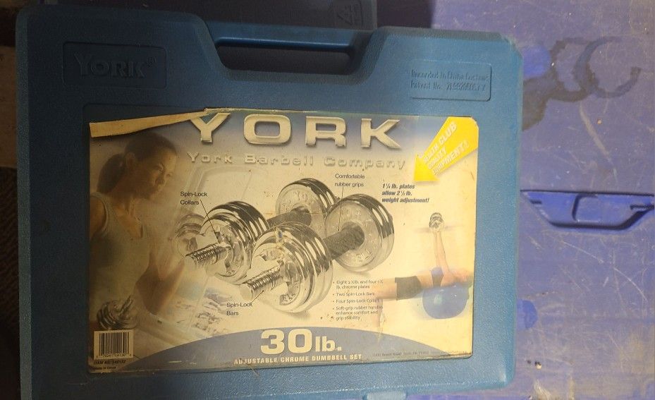 York Adjustable Dumbbells 