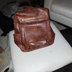 Brown Leather Backpack Brand New.