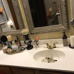 Vanity top & moen solid brass faucet
