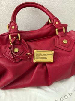 MARC by MARC JACOBS Classic Q Baby Groovee Red Leather Satchel Purse Bag Brand New