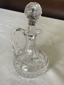 Vintage Galway Irish lead crystal cruet bottle with its original stopper.