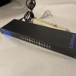 Linksys 24 port gigabit network switch unmanaged model SE3024
