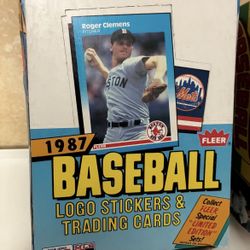 1987 FLEER Baseball Wax Box 36 Sealed Packs