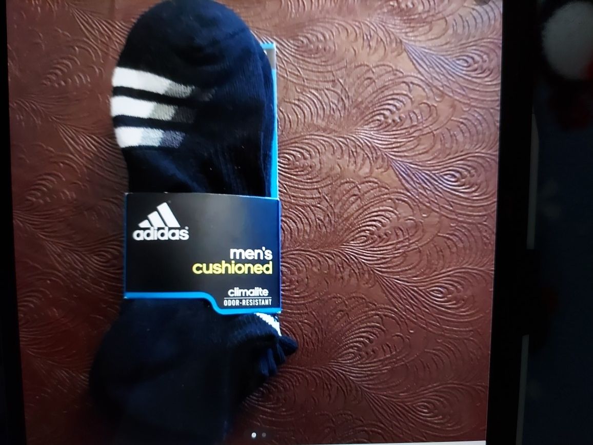 NEW Adidas Men's Cushioned Climalite Odor-Resistant Socks