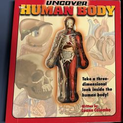 The Silver Dolphin Uncover Human Body 3D Model Book by Luann Colombo is an educational toy suitable for children aged 8 and up. This interactive book 