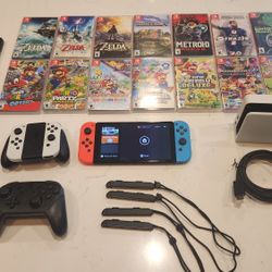 Nintendo Switch OLED with Games and Accessories 