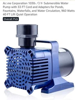 Alpine Corporation Water Pump