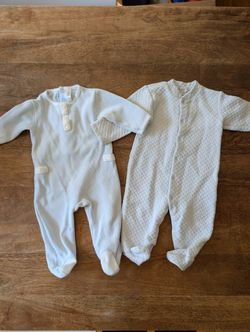 Two Peruvian Pima  Cotton Onesies 