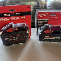 M18 12.0ah Battery & XC 6.0 battery