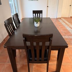 Dining Table With Chairs And Bench 