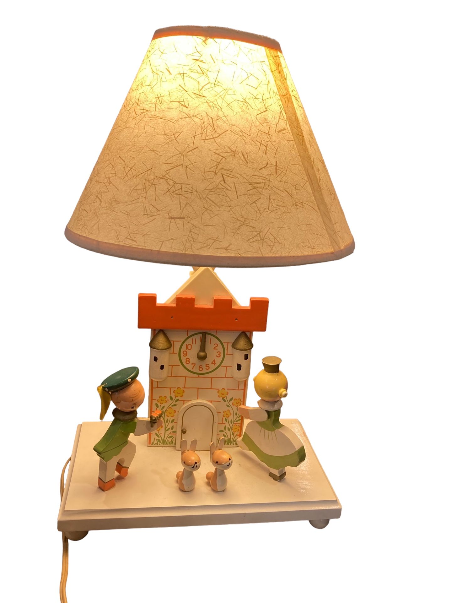 Vintage Wooden Cinderella Night Lamp
