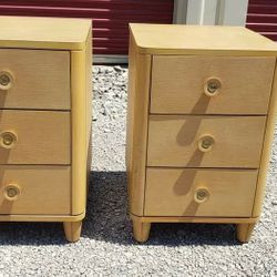 Vintage Midcentury MENGEL Furniture Large Night Stands - Matching Pair