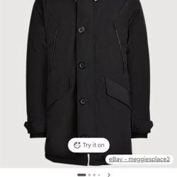  Ralph Lauren Men's Faux Fur Trim Down Parka (Winter Coat)