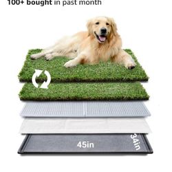 New In Box XL Dog Potty Grass Crate Base Set