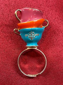 Disney by Couture Kingdom Alice in Wonderland Tea Cup Ring – Whimsical Statement Piece