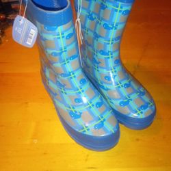 Rain Boots Size 1 Girls 