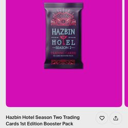 Hazbin Hotel season Two Trading Cards, First Edition Booster Pack