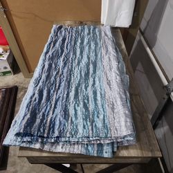 Shower curtain from bed bath and beyond Blues and gray with shimmer