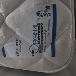 Queen Size Mattress, Box Spring And Frame