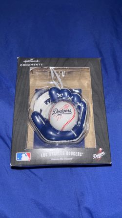 Dodgers glove ornament
