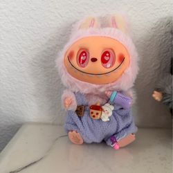 Pink Kawaii Refurbished Labubu Set (box not included)