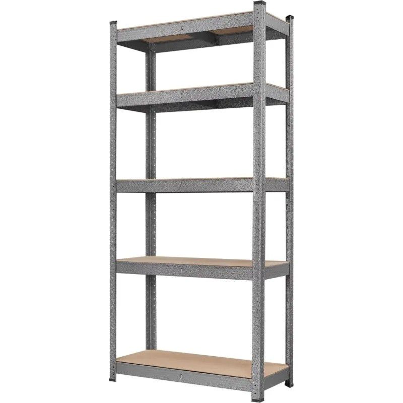 5-Shelf Heavy Duty Shelving A Adjustable Garage Storage Shelves