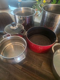 Bundle of various cookware - pots, pans, lids