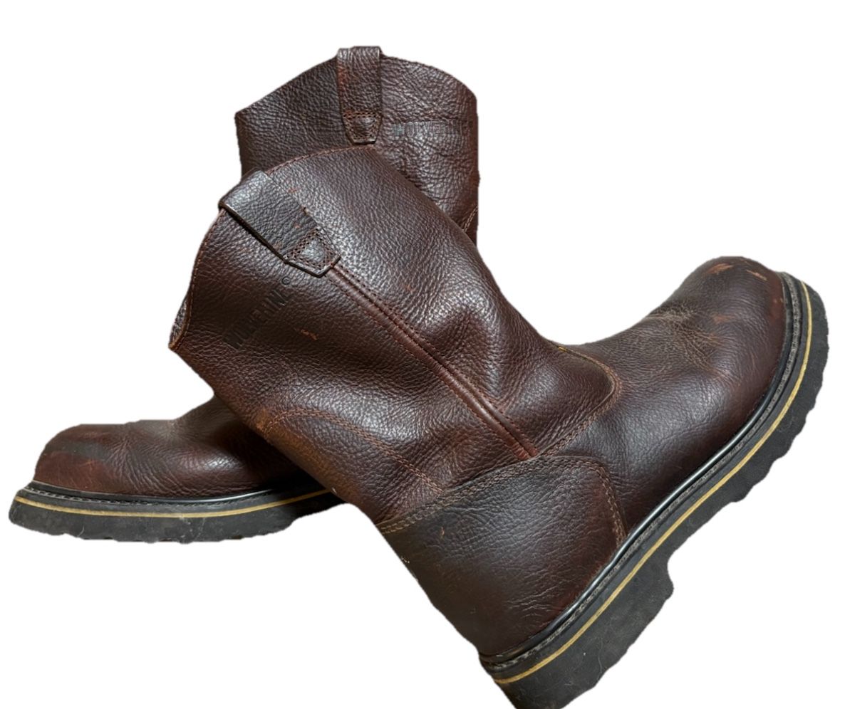 Wolverine Men’s Wellington Work Boots Steel Toe Size 10.5