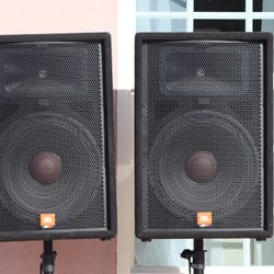 Complete JBL PA System – JRX115 + Crown XLS 402 + Crossover + Stands