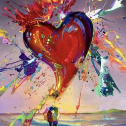 Art Print- Love is in the Air" Lithograph by artist Jim Warren