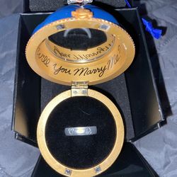 DISNEY SketchBook ENGAGEMENT Ring Ornament