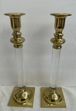 Vintage Brass Candlesticks 