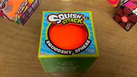 Orange squishy ball