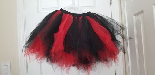 Red and black tutu with lining