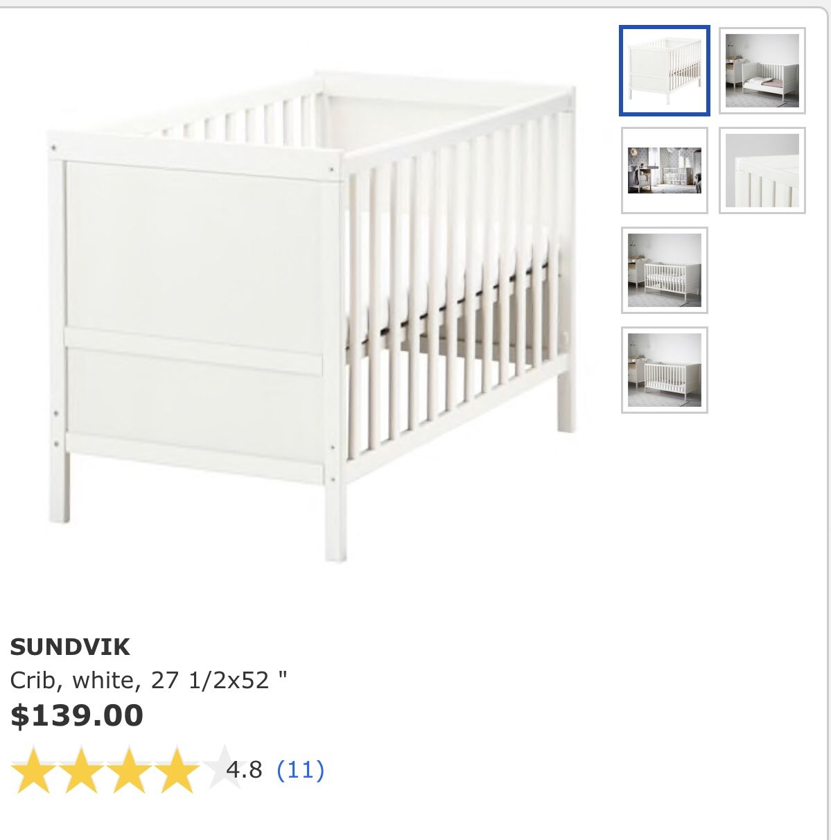 IKEA Baby Crib w/ Mattress