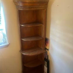 Wood Oak Corner Shelf
