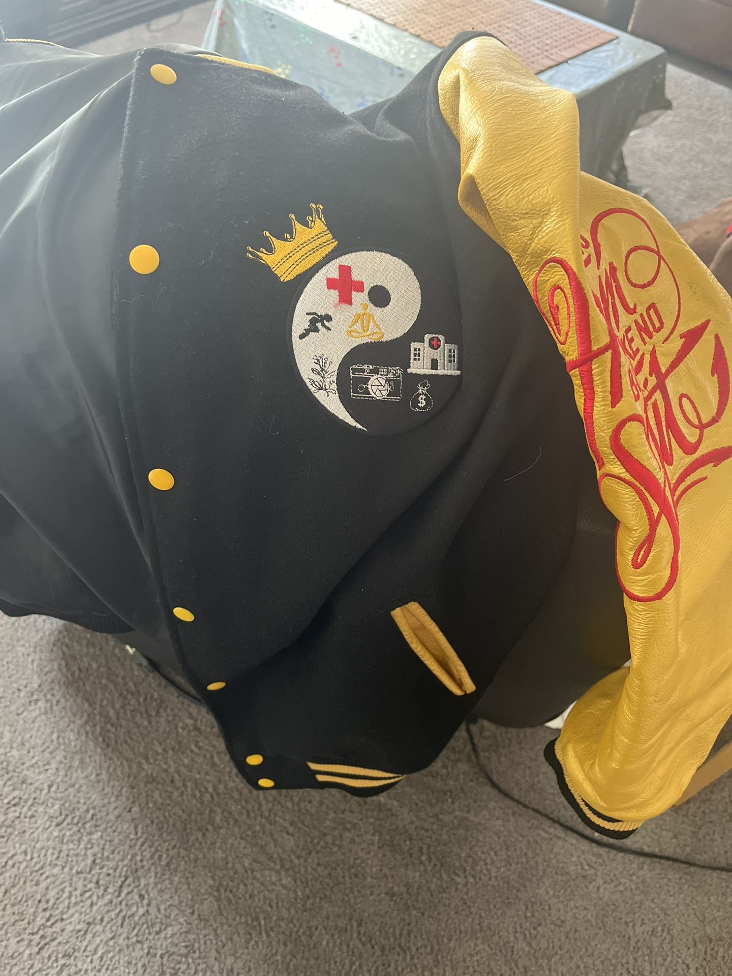 Must Go Today — Stylish Used Varsity Jacket $100