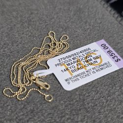 New 14k 18in . 7mm Baby Bead Chain