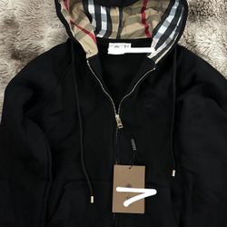 Girl Burberry Zip Up