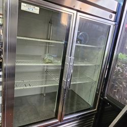 True T-49G Glass Door Reach-In Refrigerator, 2 Section 