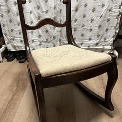 Antique Sewing Rocking Chair 